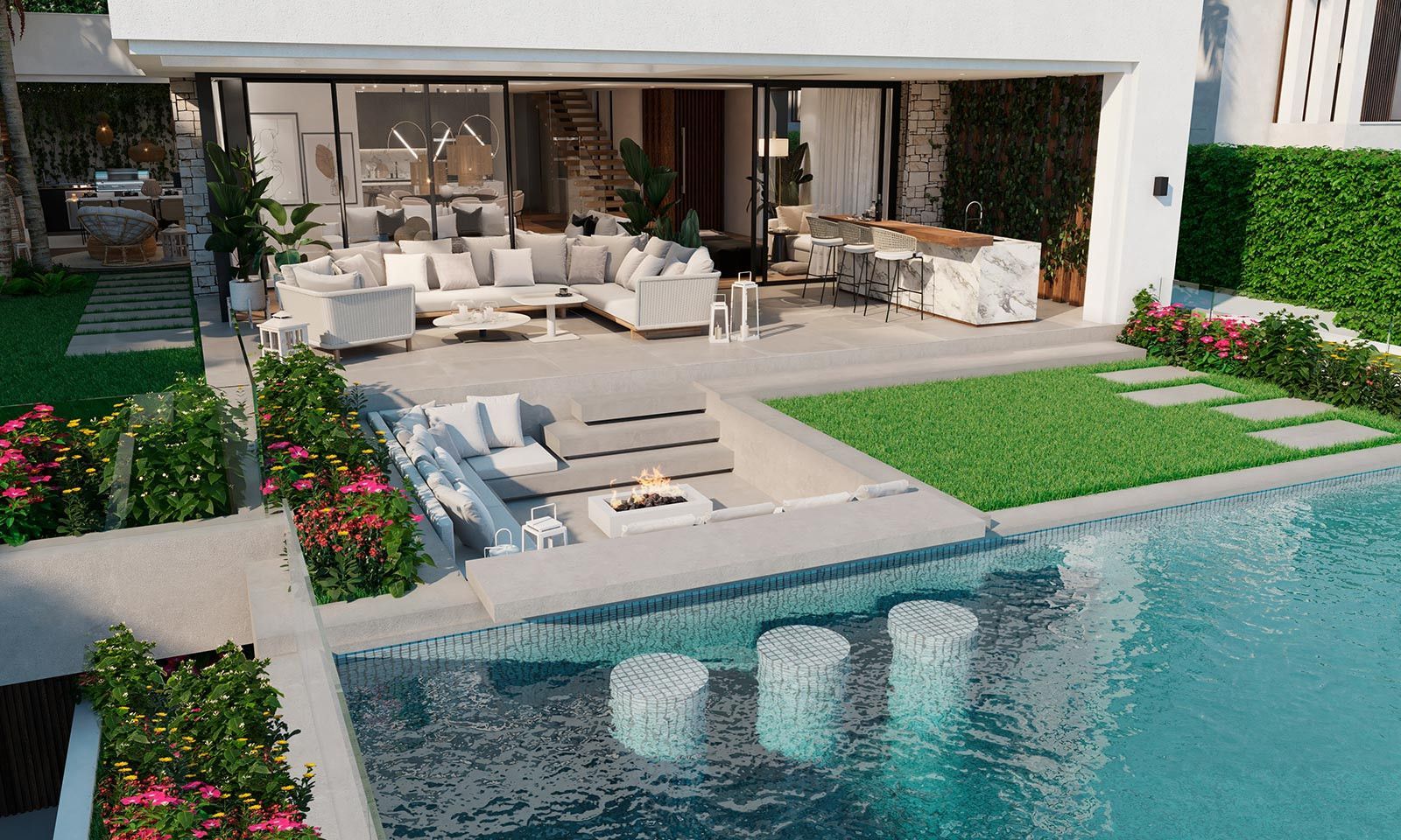 05 luxury villa outdoor living