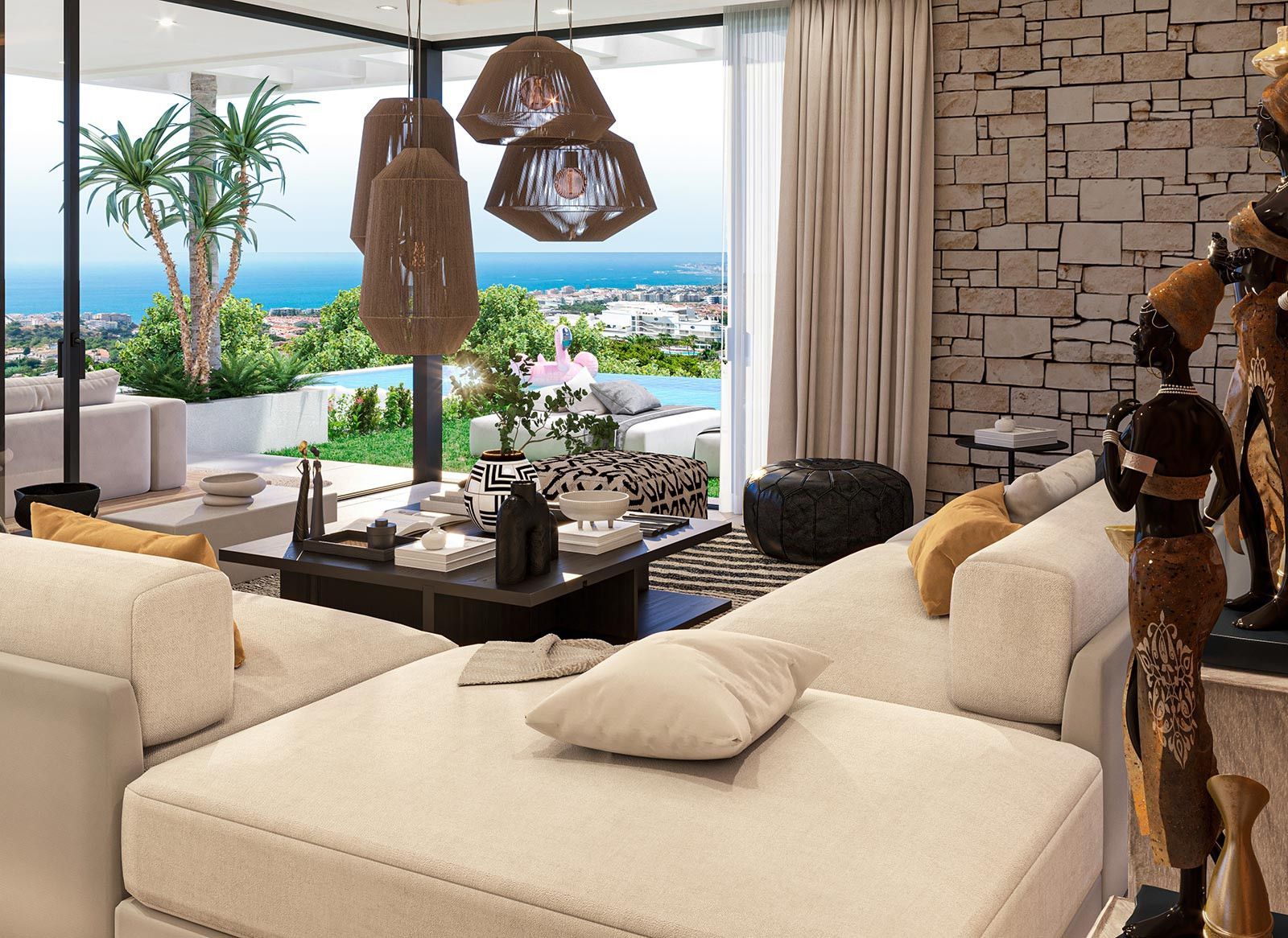 06 luxury living room ocean view